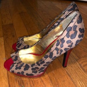 Red and Cheetah heels